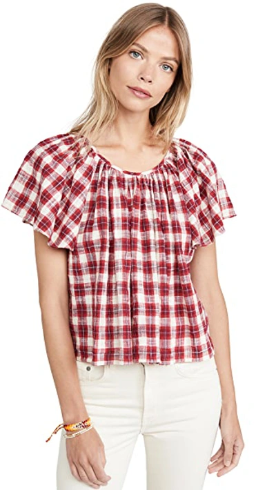 Shop The Great The Dale Top In Hayseed Plaid