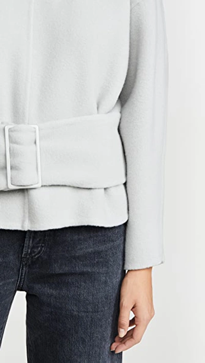 Shop 3.1 Phillip Lim / フィリップ リム Long Sleeve Pullover With Belt In Light Grey