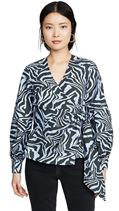 Printed Cotton Poplin Blouse