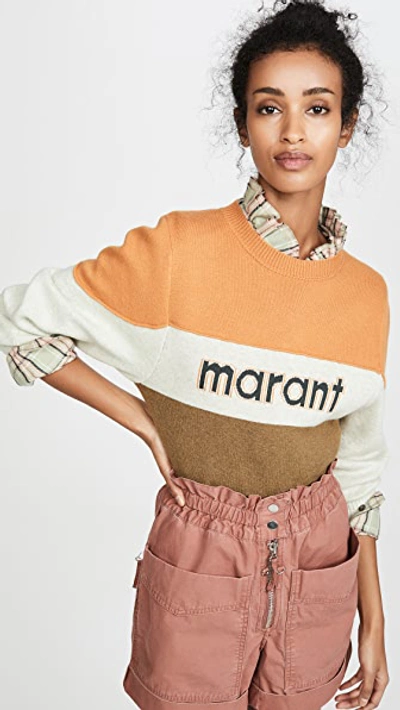 Shop Isabel Marant Étoile Kedy Pullover In Saffron