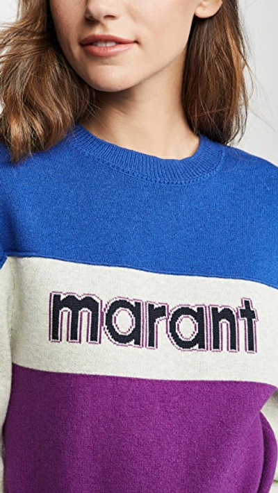 Shop Isabel Marant Étoile Kedy Pullover In Blue