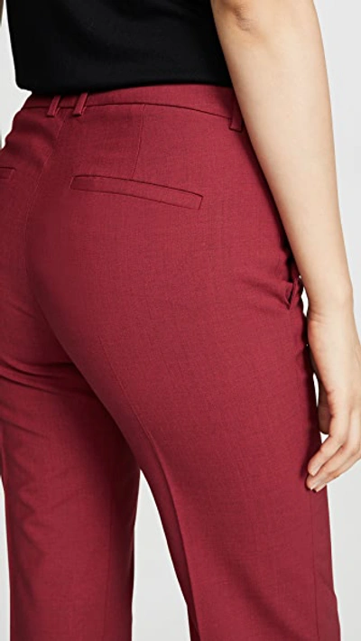 Shop Theory Demitria 2 Pants In Crimson