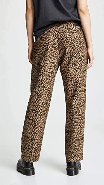 Shop R13 Slouch Pants In Leopard