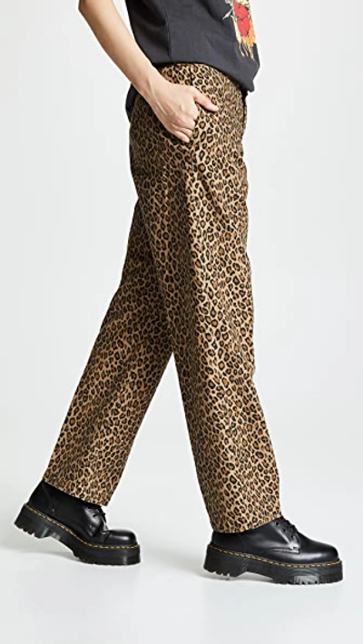 Shop R13 Slouch Pants In Leopard