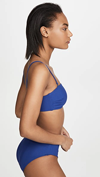 Shop Vitamin A Mila Bikini Top In Sapphire