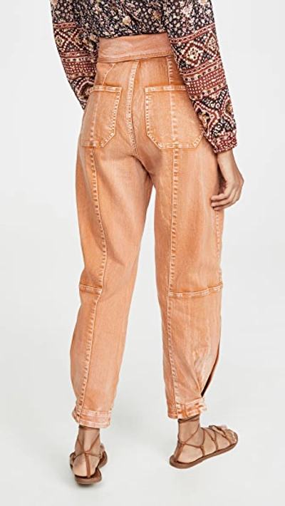 Shop Ulla Johnson Storm Jeans In Rust