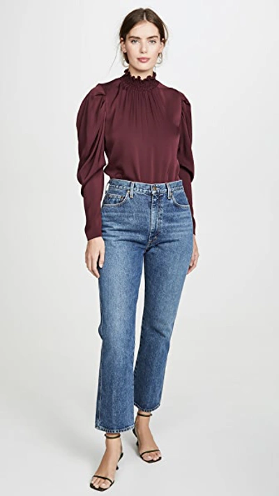 Shop Kobi Halperin Anderson Blouse In Tanin