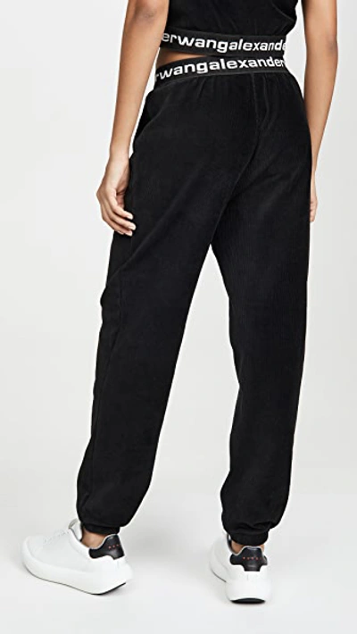 Shop Alexander Wang T Stretch Corduroy Pants In Black