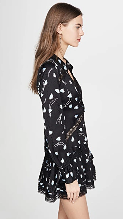 Shop Self-portrait Abstract Geo Print Mini Dress In Multi