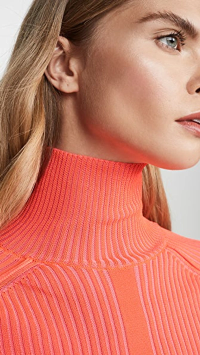 Shop Acne Studios Komina Rib Knitwear In Fluo Red