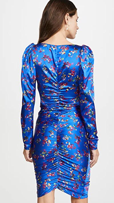 Shop Caroline Constas Colette Dress In Blue