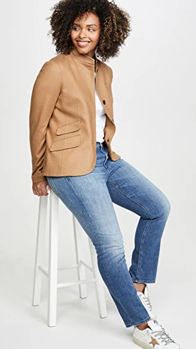 Shop Rag & Bone Slade Blazer In Dark Camel