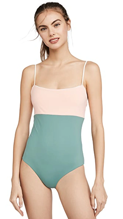 Shop Tavik Scarlett One Piece In Tropical Peach/blue Green