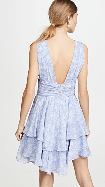 Shop Caroline Constas Paros Dress In Blue