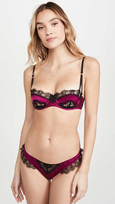 Shop Kiki De Montparnasse Balconette Bra In Orchid