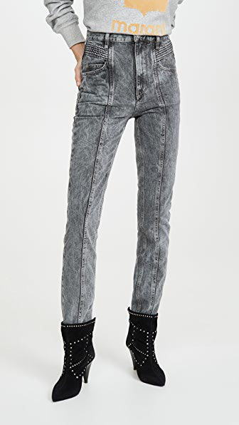 acid wash gray jeans