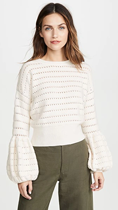 Shop Misa Vayda Sweater In White Rabbit
