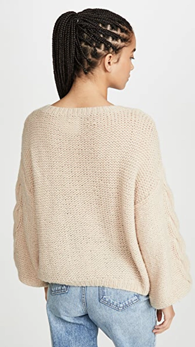 Shop Eleven Six Sophia Alpaca Sweater In Pale Camel