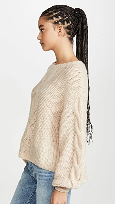 Shop Eleven Six Sophia Alpaca Sweater In Pale Camel