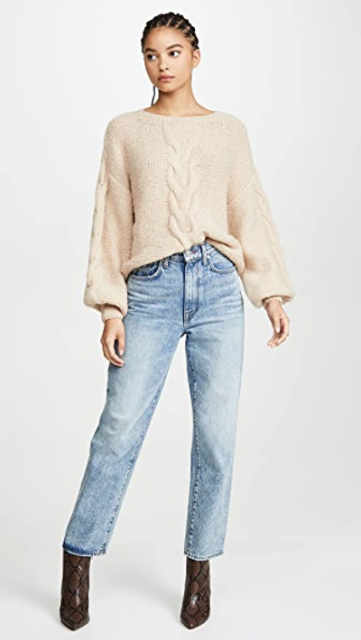 Shop Eleven Six Sophia Alpaca Sweater In Pale Camel