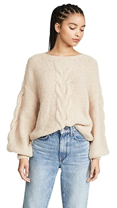 Shop Eleven Six Sophia Alpaca Sweater In Pale Camel