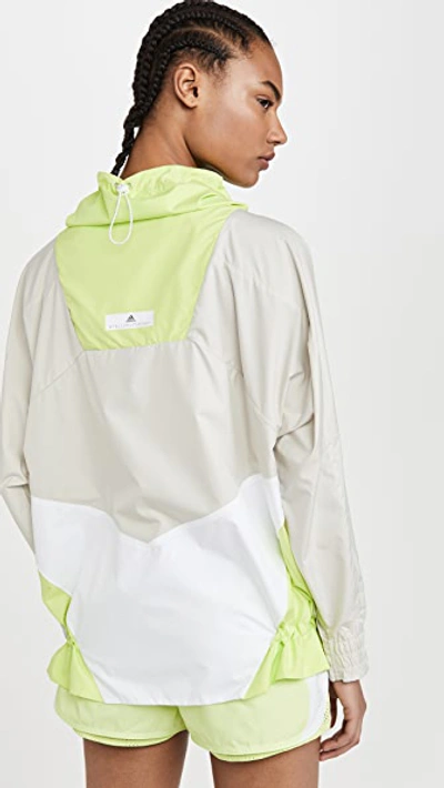 Shop Adidas By Stella Mccartney Lightweight Run Jacket In Brown/yellow