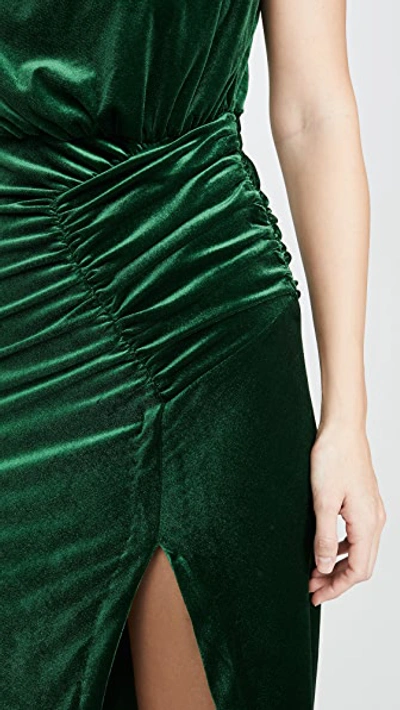 Shop Ronny Kobo Billie Dress In Emerald
