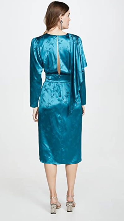 Shop Ronny Kobo Jade Dress In Teal