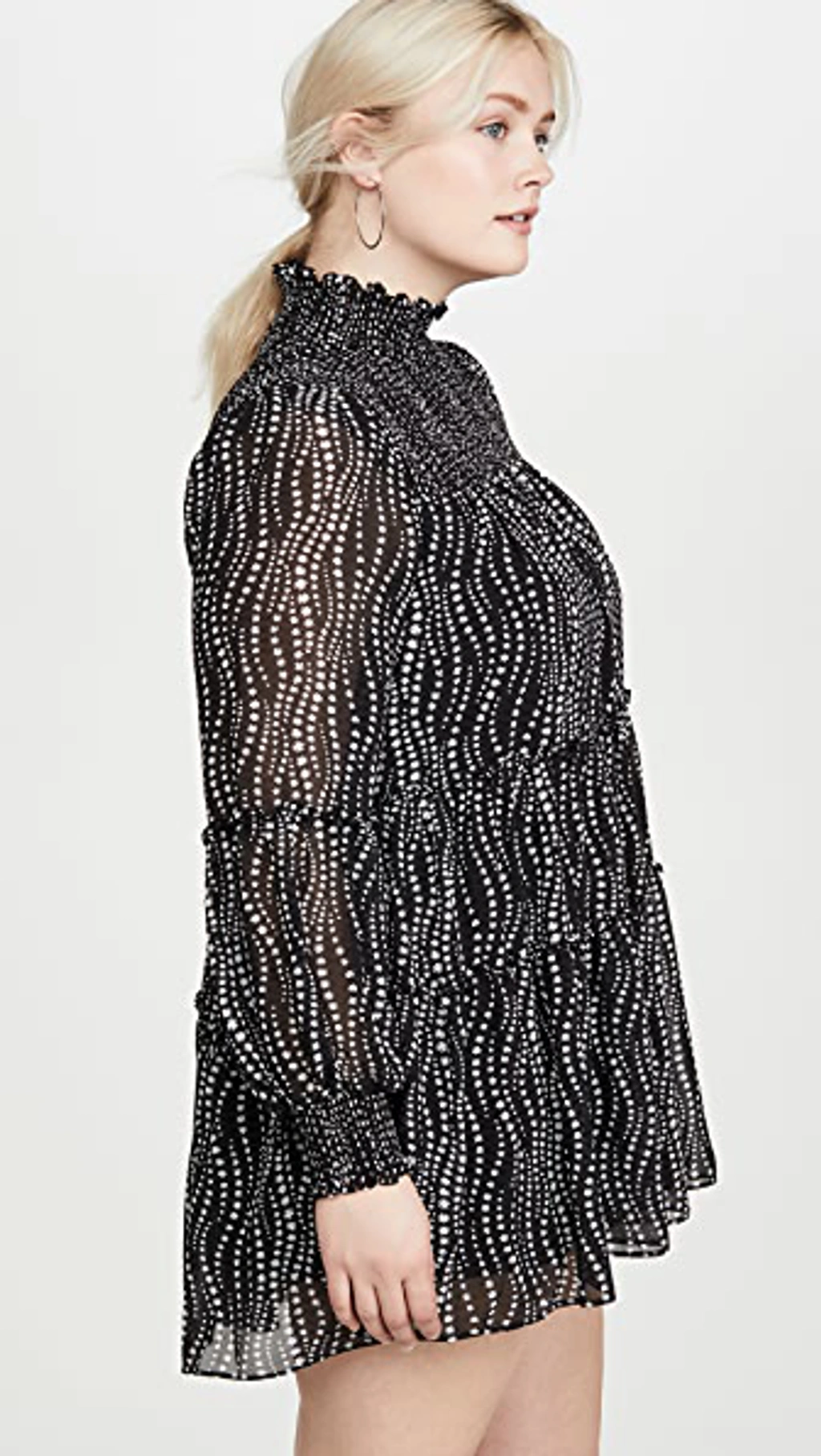 新作人気モデル Cinq À Sept Cinq A Sept Smocked Sheer-sleeve Mini Dress In アクセサリー