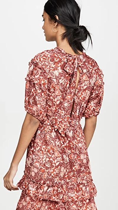 Shop Ulla Johnson Amora Dress In Coral