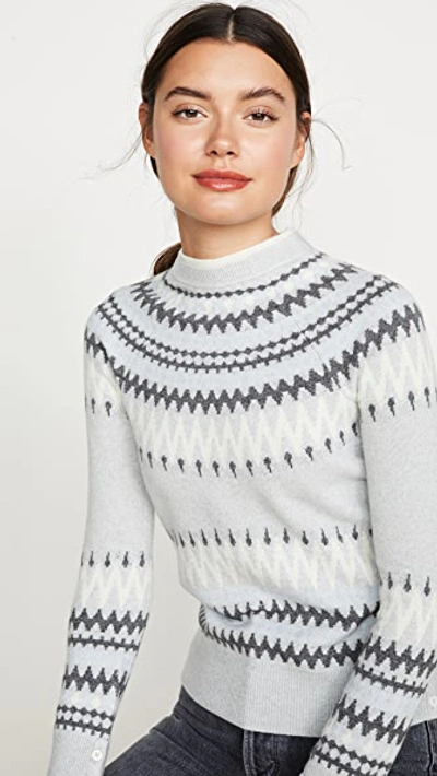 Cashmere Fair Isle Crew Sweater