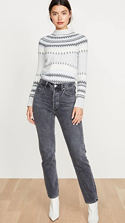 Cashmere Fair Isle Crew Sweater