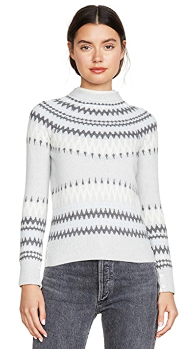 Cashmere Fair Isle Crew Sweater