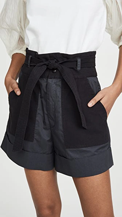 Shop Sea Gabriette Combo Shorts In Charcoal