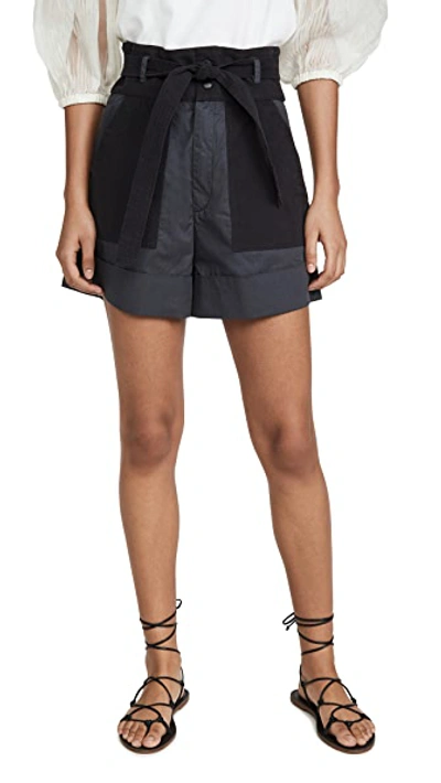 Shop Sea Gabriette Combo Shorts In Charcoal