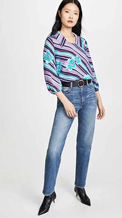 RIXO LONDON JESSIE BLOUSE 