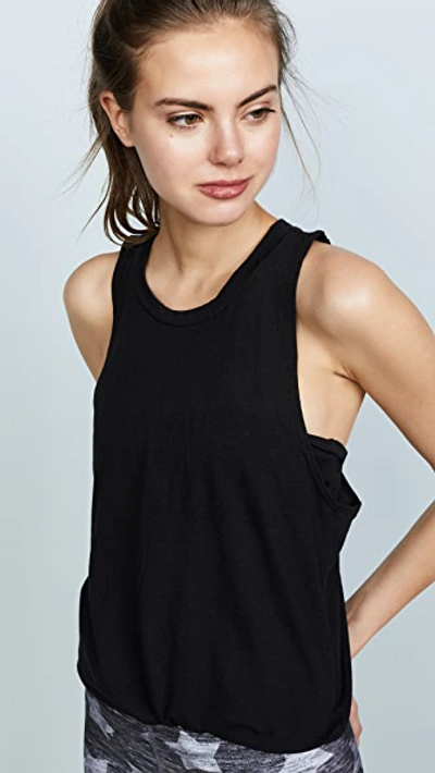 Shop Terez Muscle Racer Tank In Black