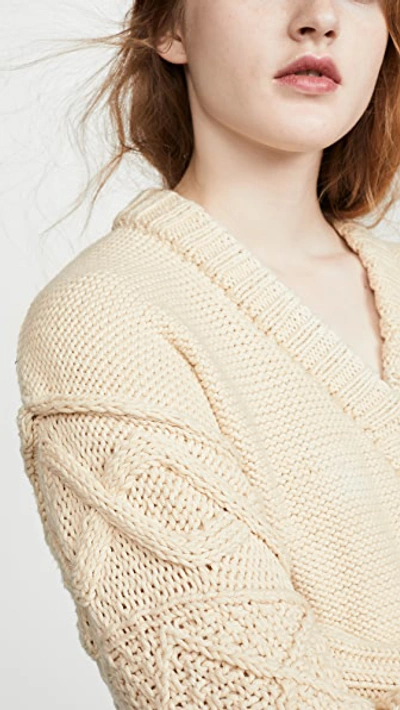 Shop Apiece Apart Jacinta Cardigan In Cream