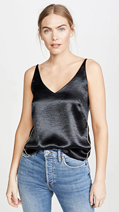Shop J Brand Lucy Crystal Cami In Black