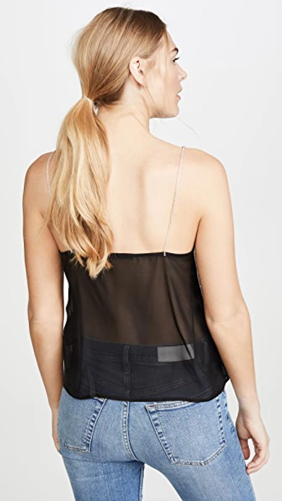 Shop J Brand Lucy Crystal Cami In Black