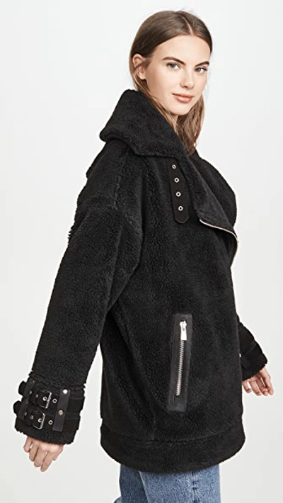 Shop Anine Bing Fran Coat In Ink