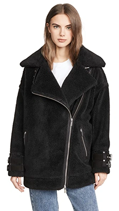 Shop Anine Bing Fran Coat In Ink