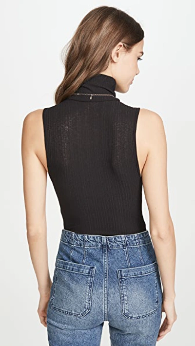 Shop Free People Take On The Turtle Thong Bodysuit In Black