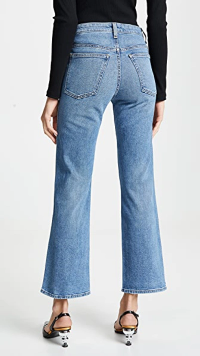 Khaite Vivian Bootcut Flare Jeans In Vintage Blue