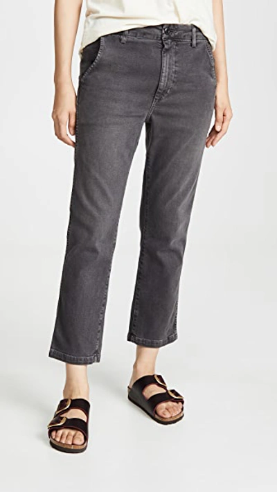 Shop Amo Easy Trousers In Washed Black