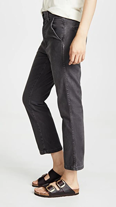 Shop Amo Easy Trousers In Washed Black