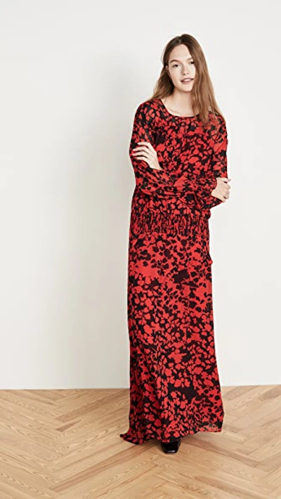 Shop Preen By Thornton Bregazzi Preen Line Esme Dress In Red/black