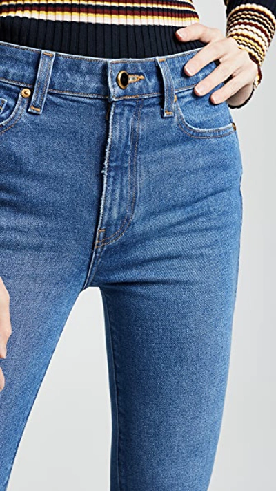 Khaite Blue Benny Crop Flare Jeans In Napa ModeSens