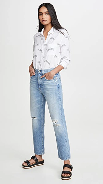 Shop Trave Riley 90's Straight Jeans In Time After Time