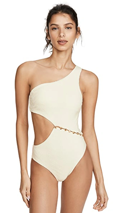 Shop Red Carter Peri One Piece Swimsuit In Ivory